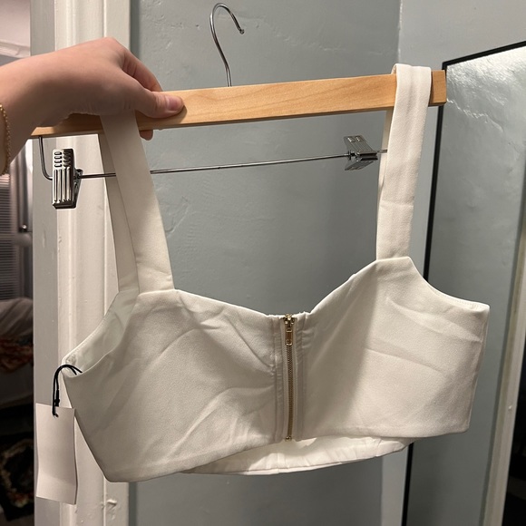 Solid Under Wired Showing Crop Top